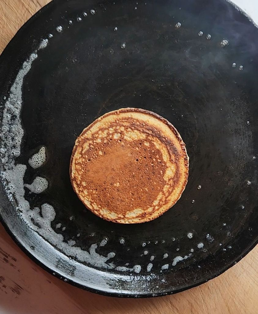 Easy gluten free blender pancakes recipe dairy free.