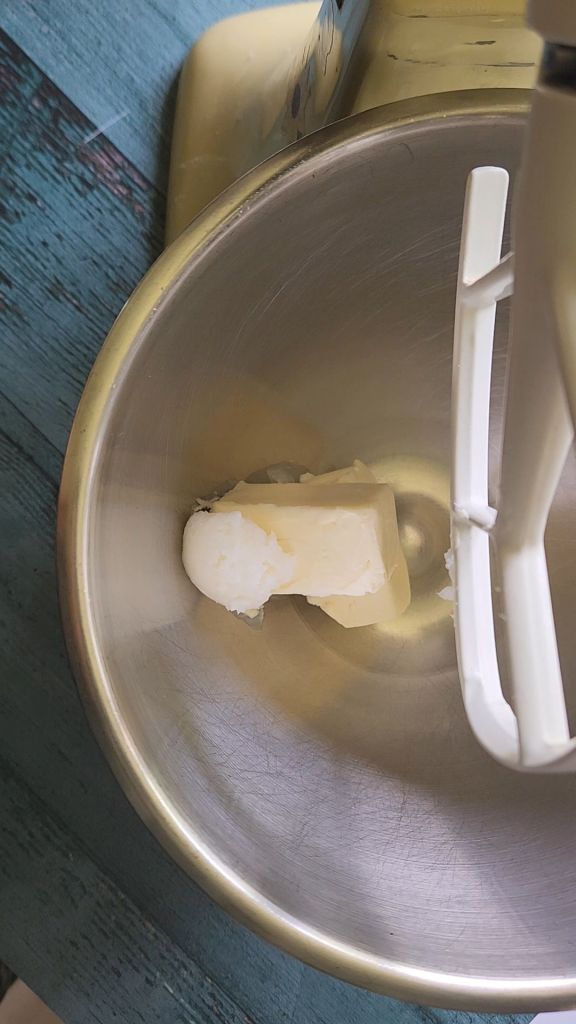 Cream together the dairy free butter and Coconut oil to make easy dairy-free low carb buttercream frosting recipe.