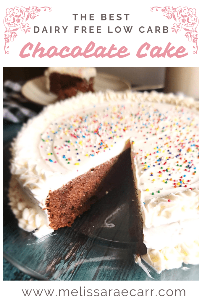 The best dairy free low carb chocolate cake recipe.