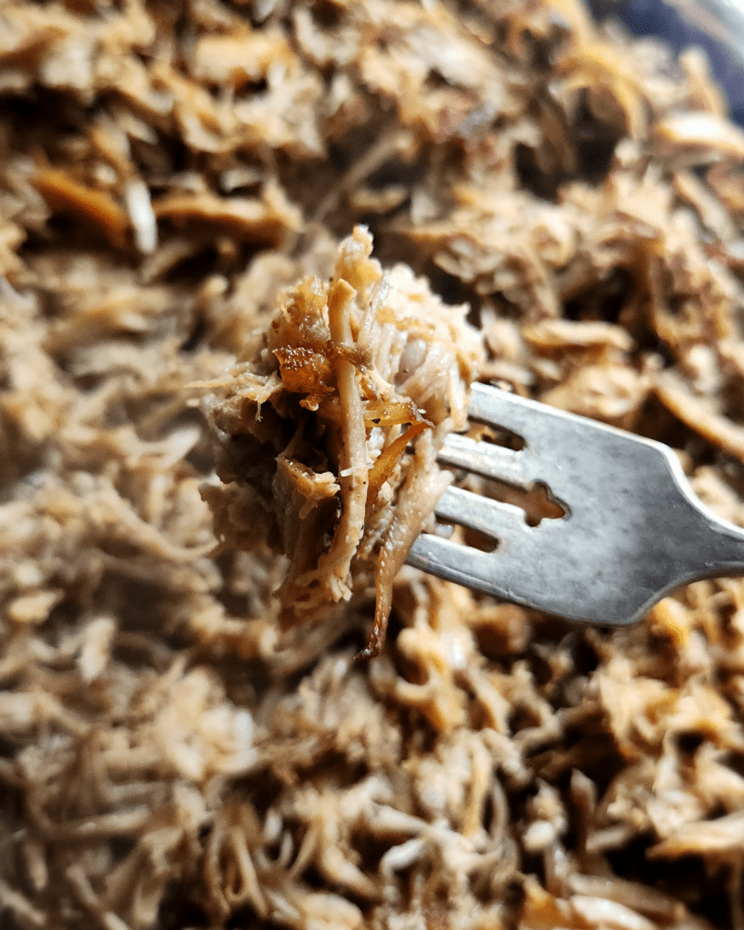 Easy instant pot carnitas from a pork shoulder roast.