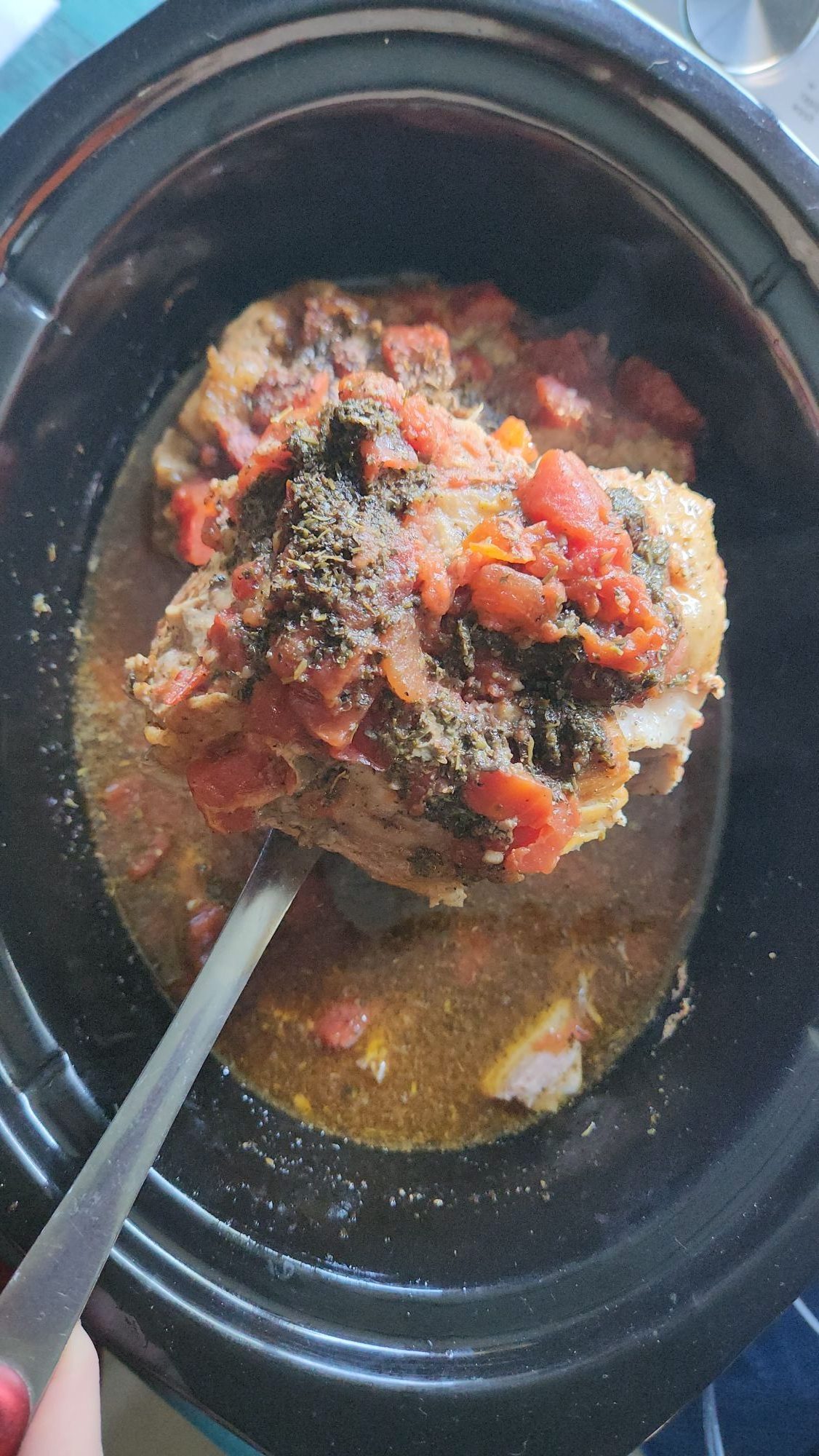 The Best Slow Cooker Italian Pork Loin Roast Recipe.