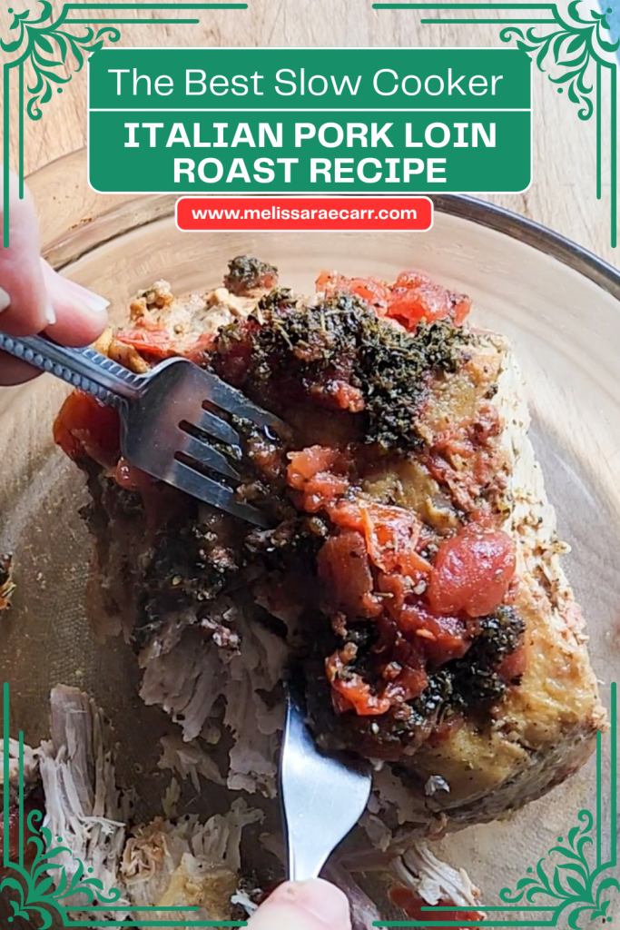The Best Slow Cooker Italian Pork Loin Roast Recipe.