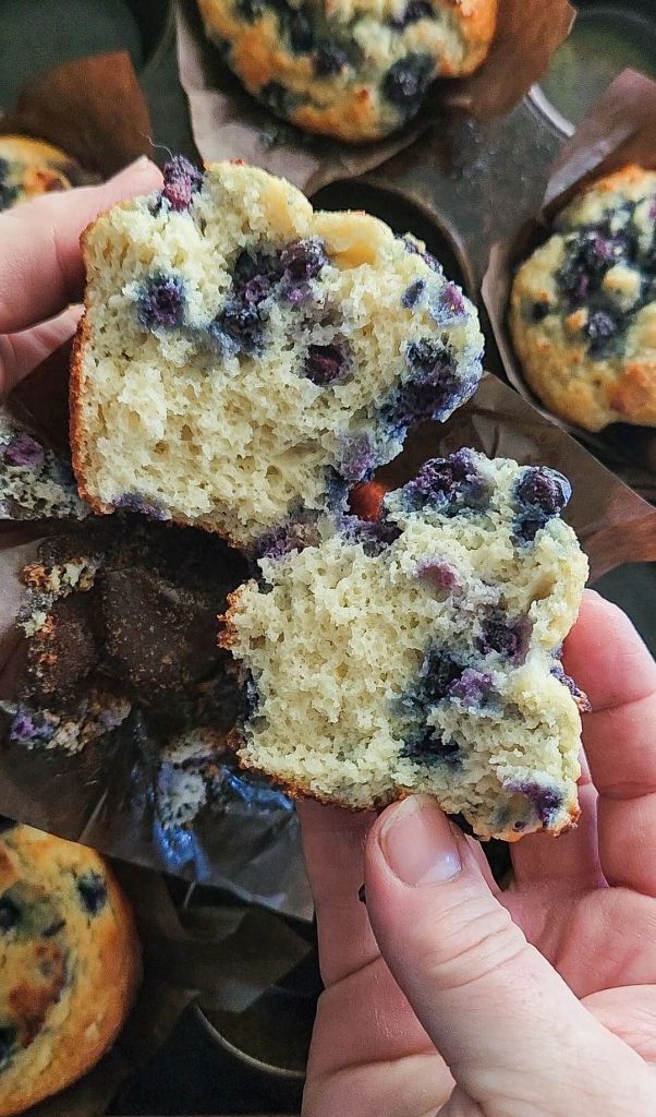 Quick Gluten Free Blueberry Muffins with a Cake Mix.