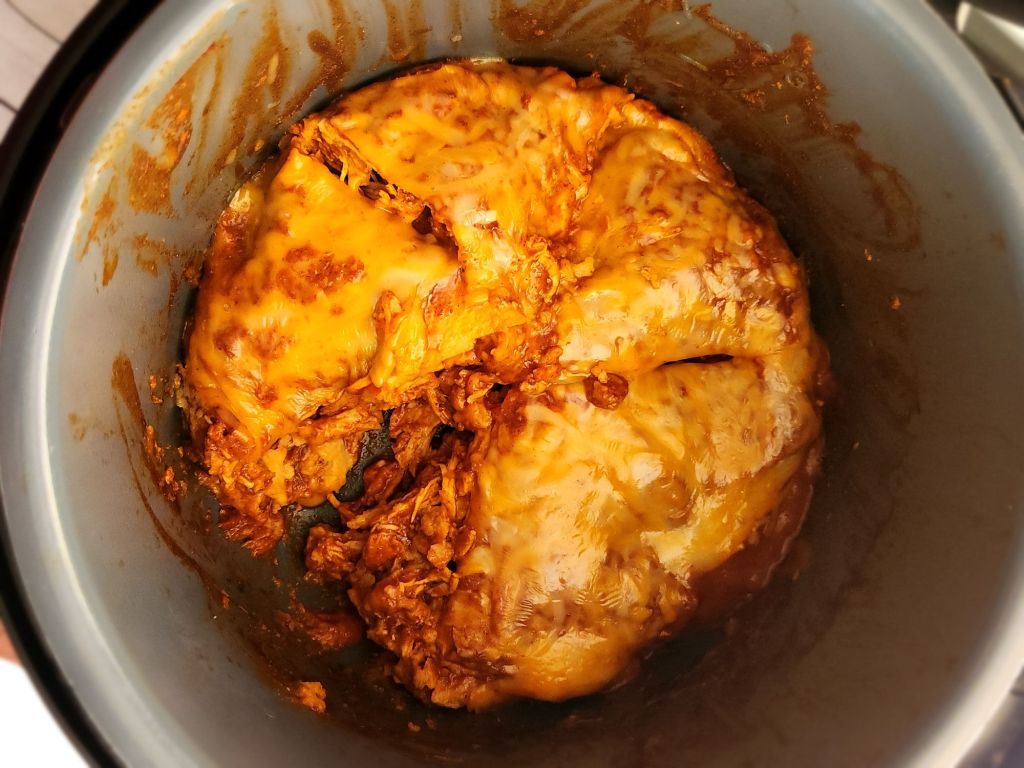 Prepared Easy instapot gluten free mexican casserole recipe.