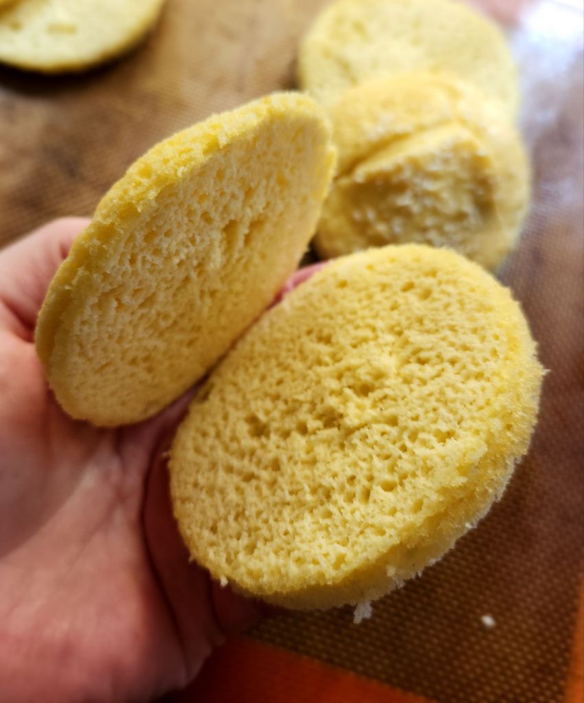 The best ever gluten free soft hamburger buns recipe made in 3 inch canning rings.