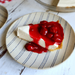 5 ingredient no bake gluten free cheesecake recipe.