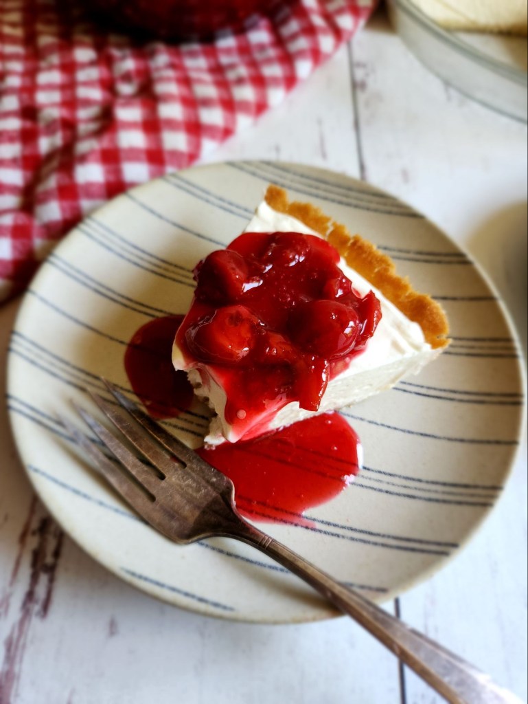5 Ingredient No Bake Gluten Free Cheesecake Recipe.