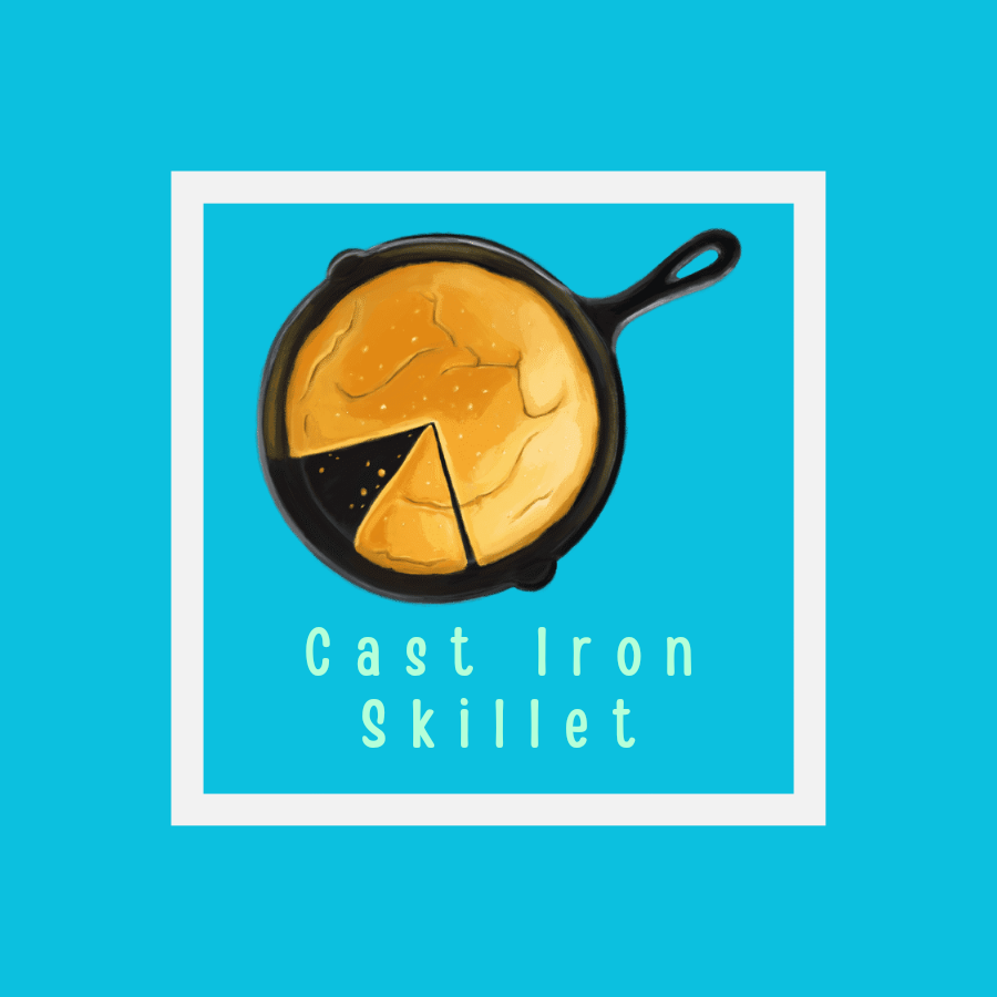 Main dish cast iron skillet.