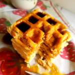 Easy gluten free protein waffle recipe without milk.