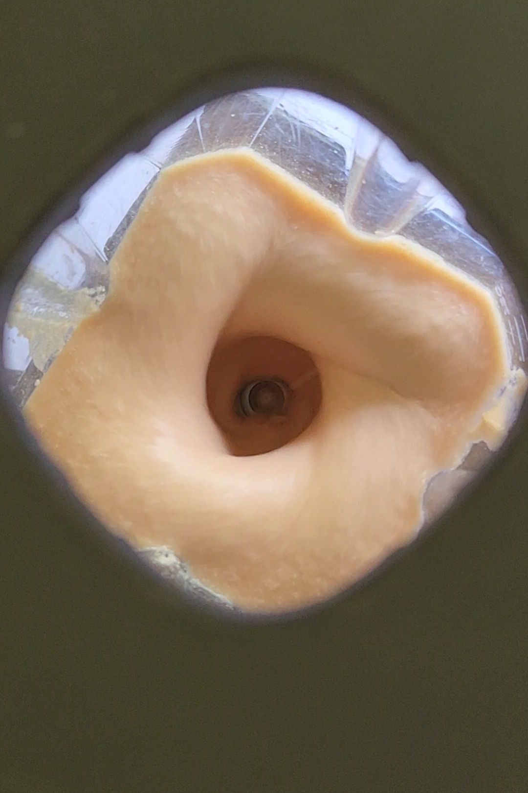 Waffle batter being Blend it in the blender.