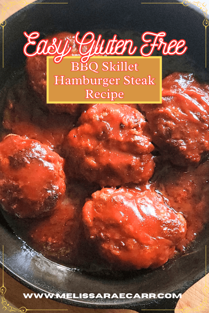 Easy Gluten Free BBQ Skillet Hamburger Steak Recipe.