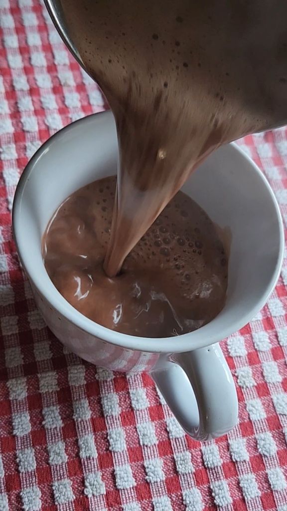 Low carb dairy free copycat Starbucks hot chocolate.