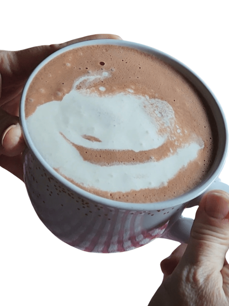 Low carb dairy free copycat Starbucks hot chocolate.