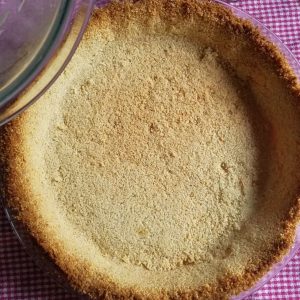 par baked pie crust.