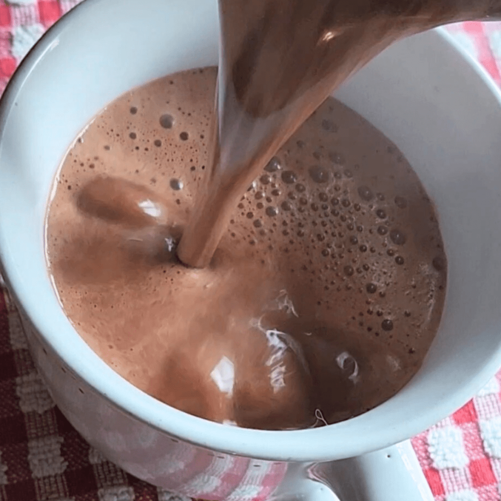 Low carb dairy free copycat Starbucks hot chocolate.