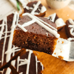 A slice of easy gluten free irish spice cake
